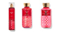 Bath and Body Works Forever Red Shower products, including shower gel and lotion, showcasing luxurious fragrance essentials.