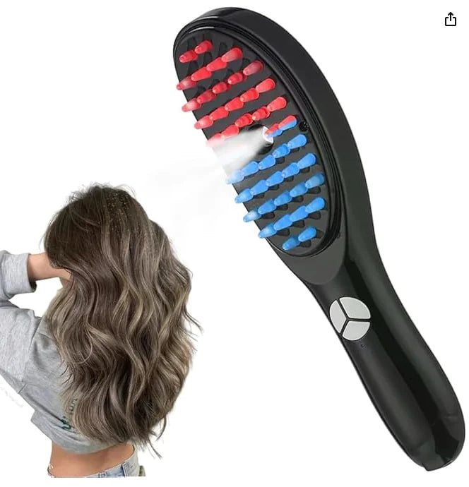 Vibrating Hair Care Red/Blue Light Spray Comb