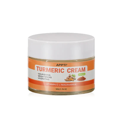 Turmeric Skincare Set featuring APPTI Turmeric Cream, nourishing and hydrating cream for radiant skin.