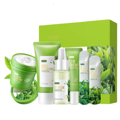 Green Tea Skincare Set 19-In-1 Skincare