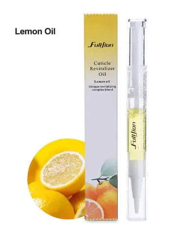 Fruit-Scented Nail Care Oil and Nourishing Pen with lemon oil for healthy cuticles