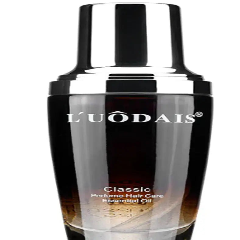 Oil Essence for Salon Use Lodais Hair Care in a sleek black bottle for nourishing hair treatment.