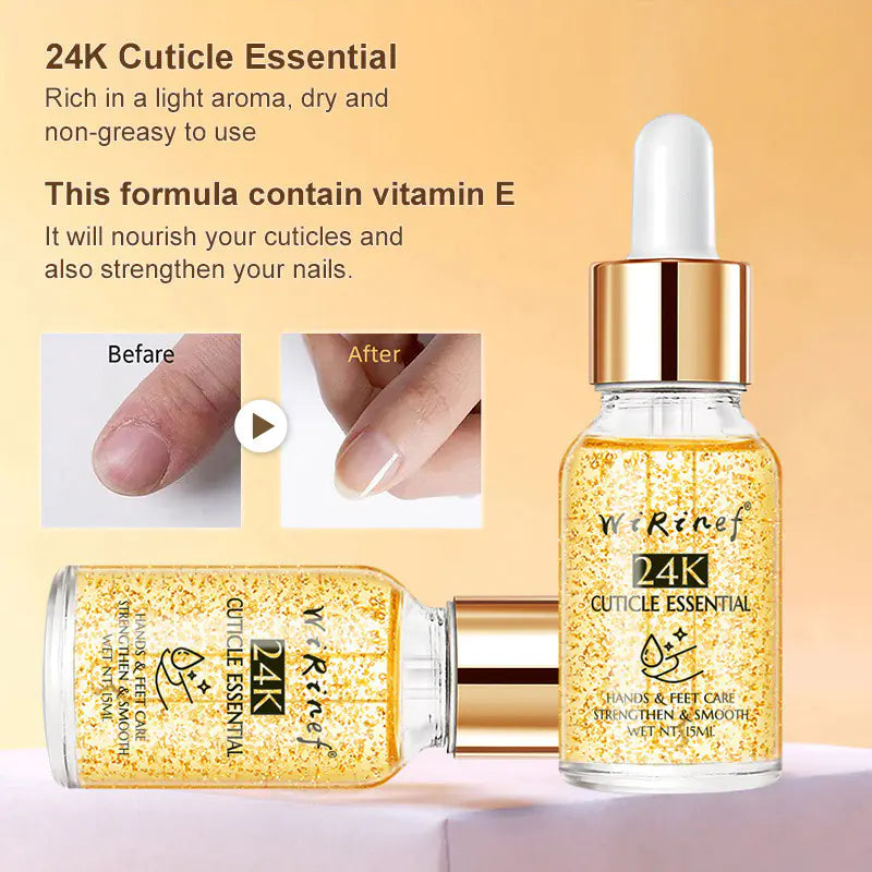 Nail Care Oil with Plant Extracts for Manicure