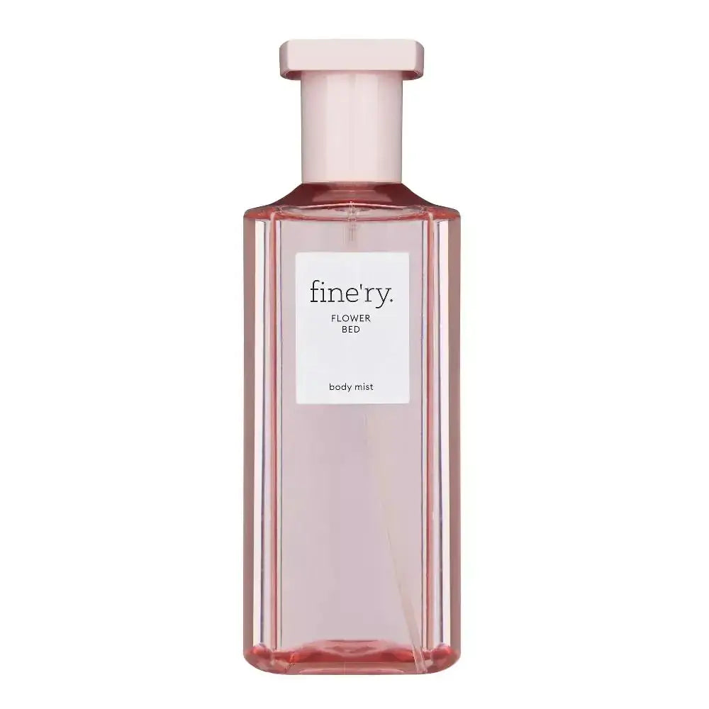 Generic Finery Body Mist Fragrance Spray in an elegant pink bottle, showcasing its refreshing floral and fruity scent.